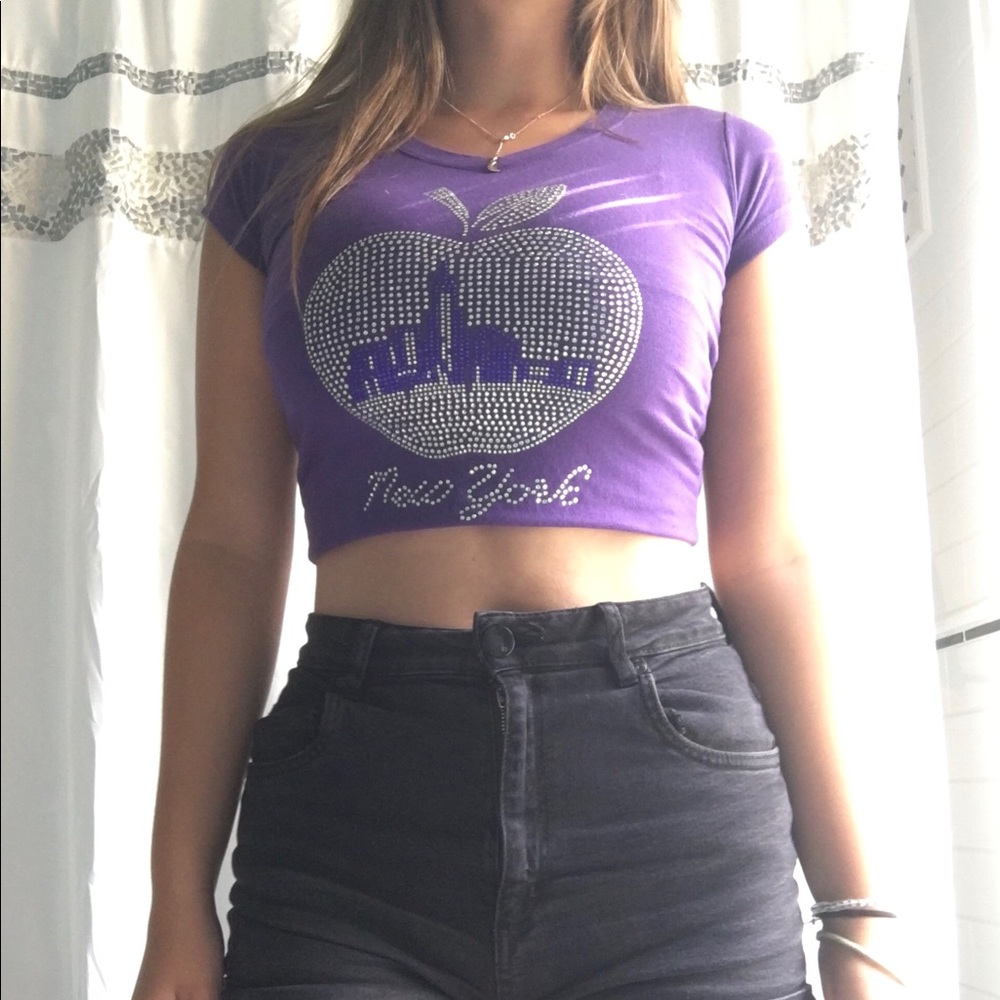 Vintage bedazzled t shirt